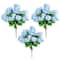 19" UV Resistant Artificial Hydrangea Bushes, 3ct.